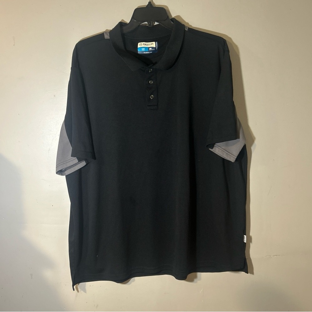 Magellan Outdoors, 3XL, Black, Collared Shirt